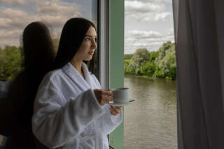 Гостиница 40-й меридиан Арбат Коломна Люкс с видом на реку-2